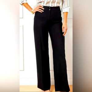 TALBOTS SZ 18 Straight Leg Unlined Classic Capsule Wardrobe Trousers Pants NEW
